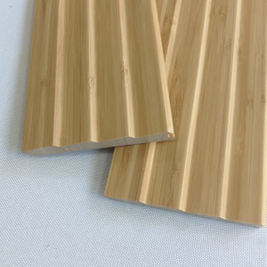 Pannelli murali verticali in bamb&ugrave; carbonizzato 3D