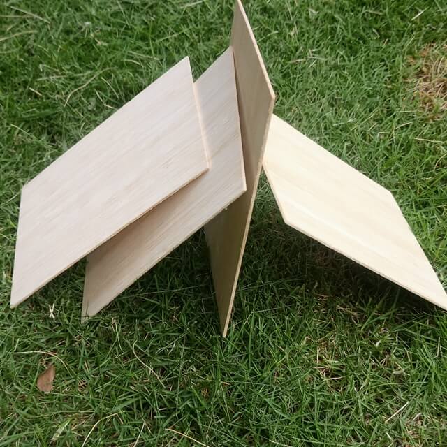Pannello di impiallaccia di bambù verticale multipla