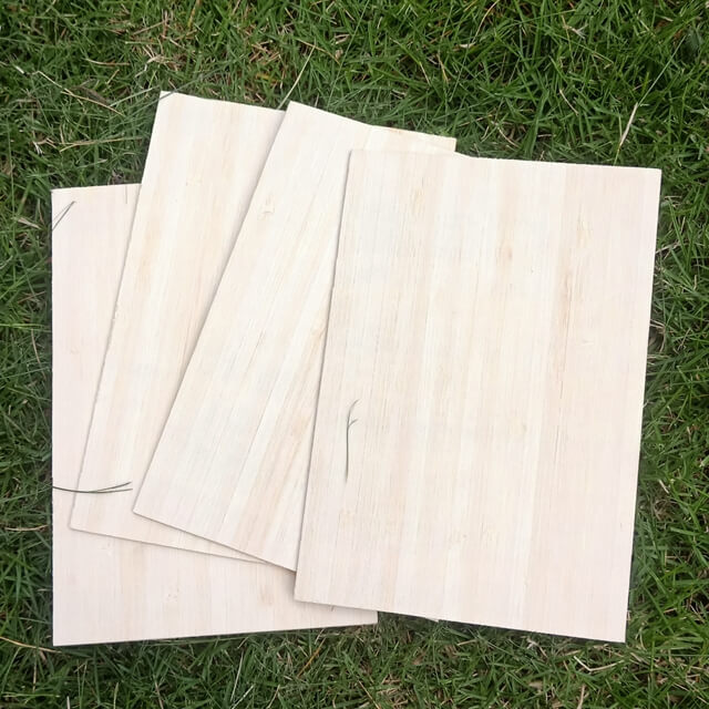 Pannello di impiallaccia di bambù verticale multipla